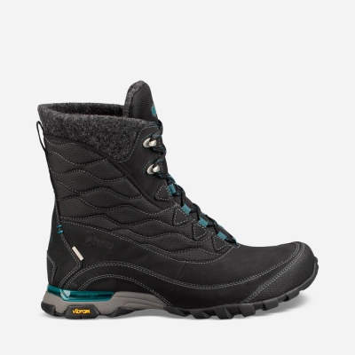 Dámské Šněrovací Boty Teva Sugarfrost Insulated Waterproof Černé - CZ516185